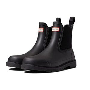 New Hunter Women's Original Chelsea Rain Boot Black Size 8